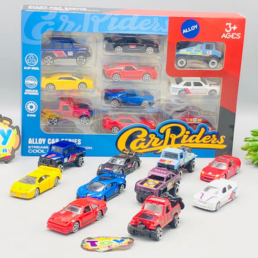 10Pcs Mini Diecast Inertial Sports Cars Set